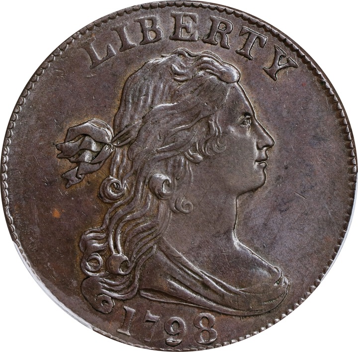 1798 1c 2nd Hair Style, S-166  MS BN thumbnail 3