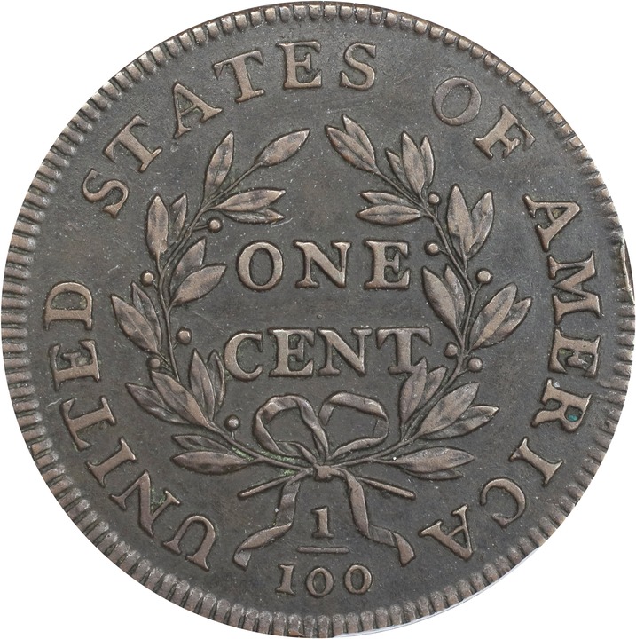 1798 1c 2nd Hair Style, S-176  MS BN thumbnail 3
