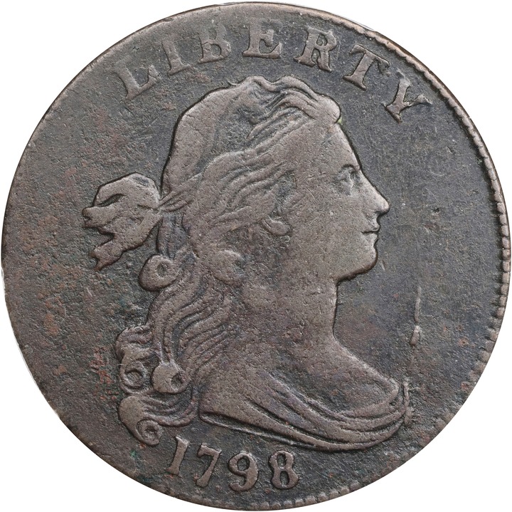 1798 1c 2nd Hair Style, S-177 MS BN thumbnail 2