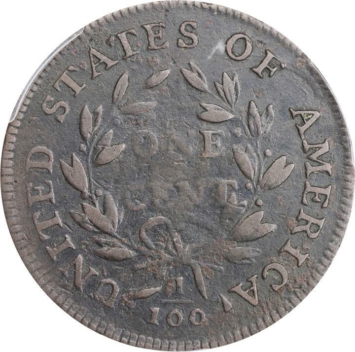 1798 1c 2nd Hair Style, S-177 MS BN thumbnail 4