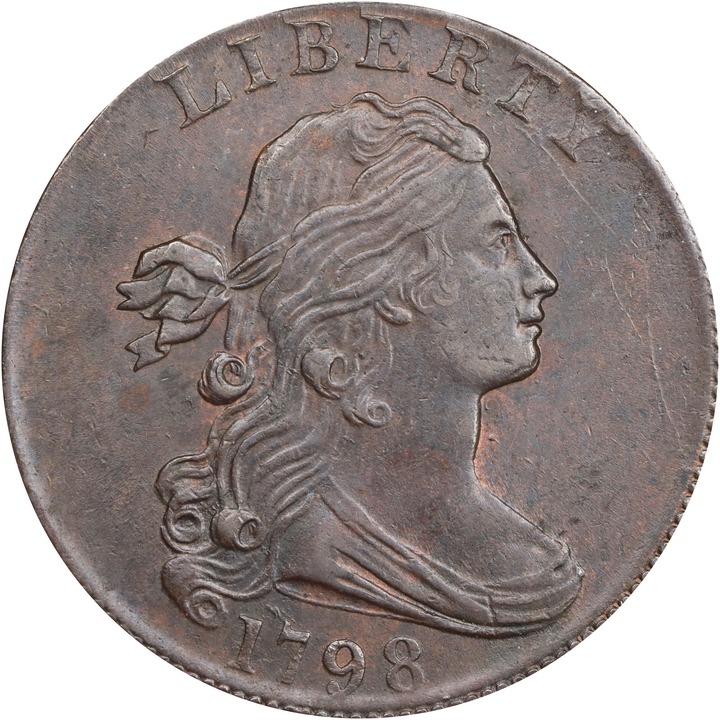 1798 1c 2nd Hair Style, S-185  MS BN thumbnail 2