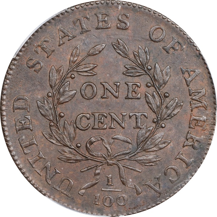 1798 1c 2nd Hair Style, S-185  MS BN thumbnail 4