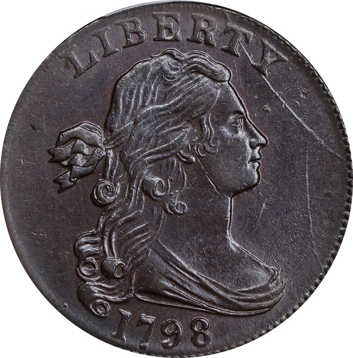 1798 1c 2nd Hair Style, S-187  MS BN thumbnail 4