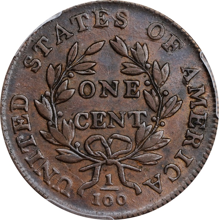 1800/79 1c Head of 1799 MS BN AU53 BN CAC thumbnail 2
