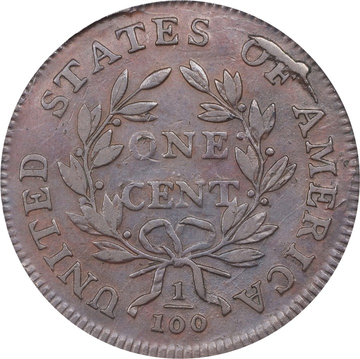 1800 1c Normal Date MS BN VF25 BN thumbnail 2
