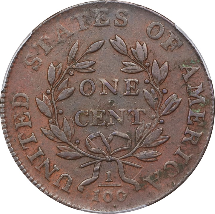 1800 1c Normal Date, S-205  MS BN thumbnail 3
