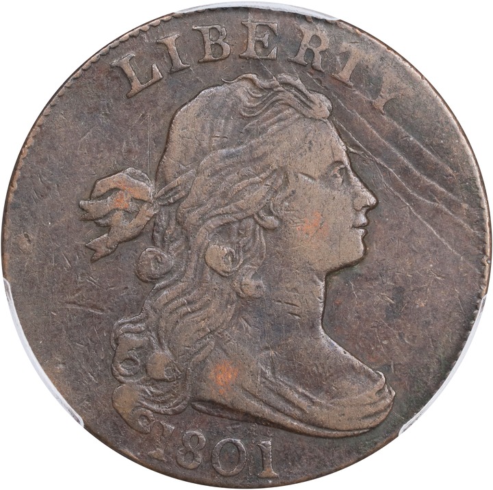 1801 1c Normal Reverse, S-213  MS BN thumbnail 4