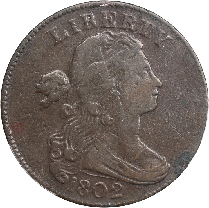 1802 1c Normal Reverse, S-NC-1 MS BN thumbnail 2