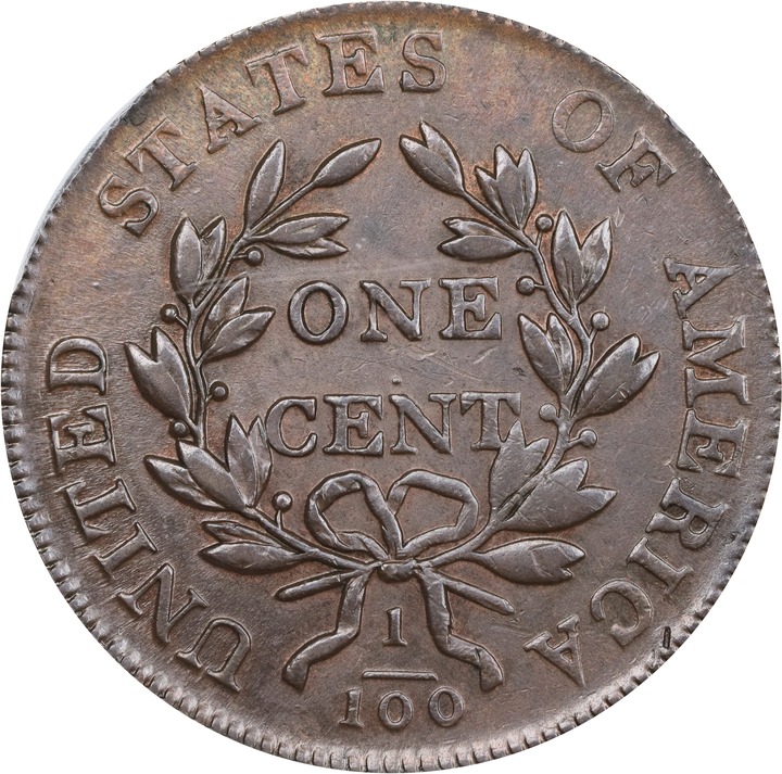 1803 1c Small Date, Small Fraction, S-250  MS BN thumbnail 3