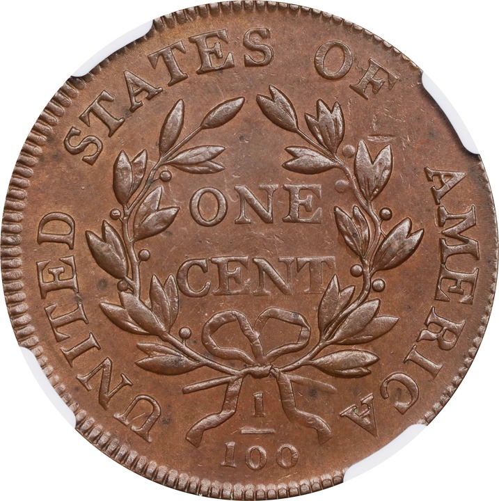1803 1c Small Date, Small Fraction, S-251  MS BN thumbnail 3