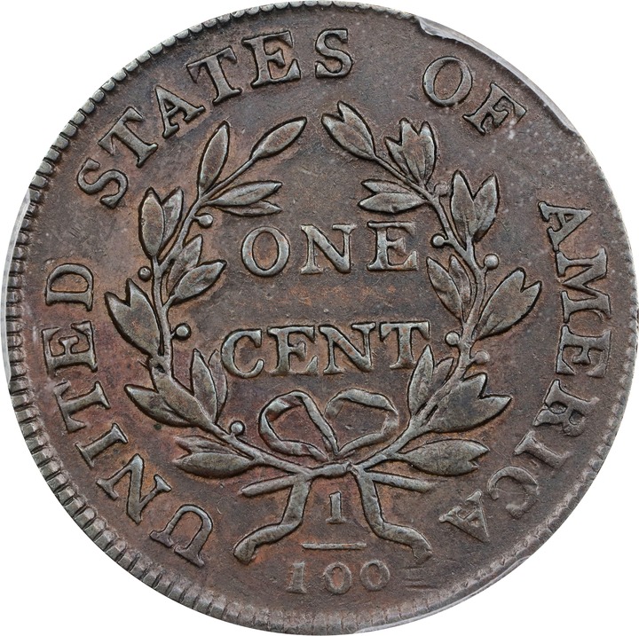 1803 1c Small Date, Small Fraction, S-262  MS BN thumbnail 5