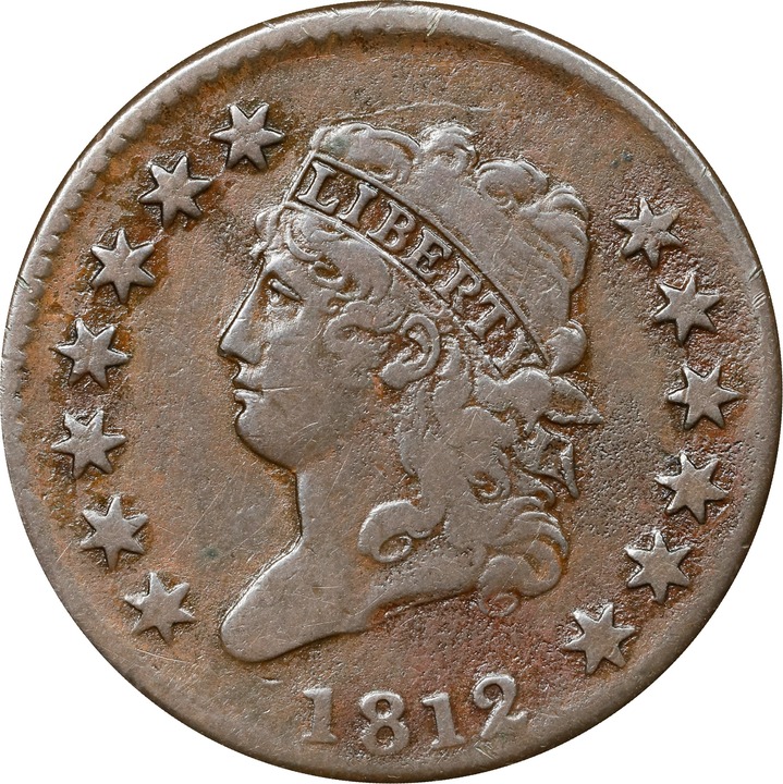 1812 1c Small Date, S-291  MS BN thumbnail 4