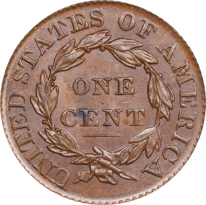1827 1c MS BN MS64 BN thumbnail 2
