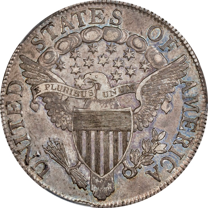1806 50c Pointed 6, No Stem, O-109 MS60 thumbnail 16