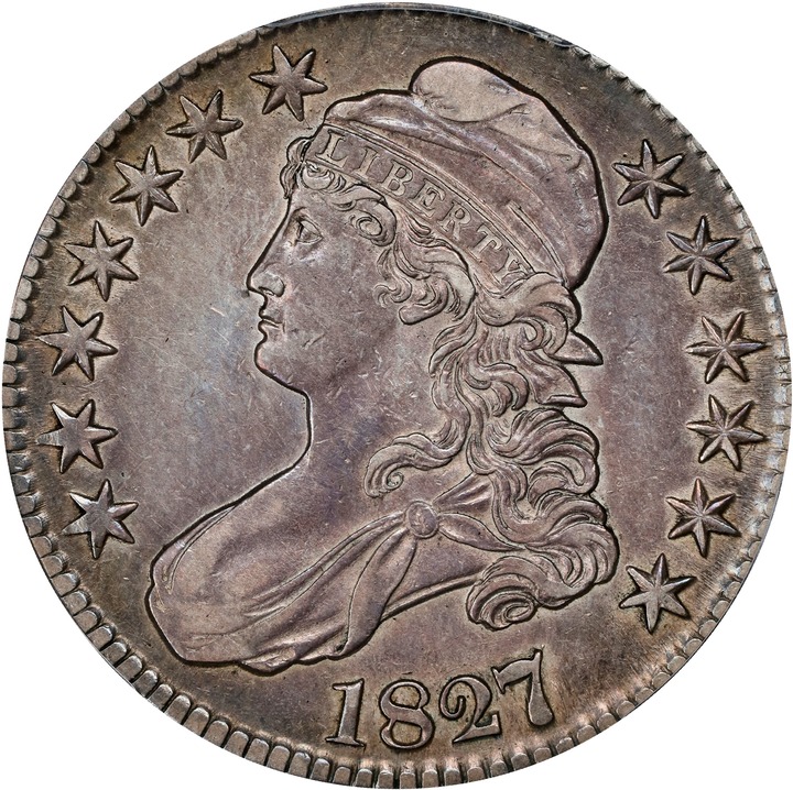 Image for 1827/6 50c Overdate, O-101 AG3