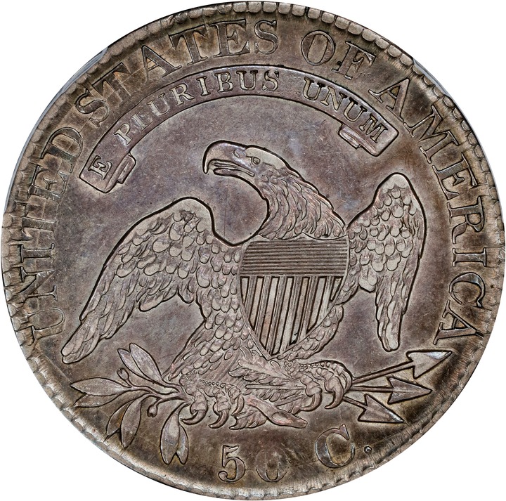 1827/6 50c Overdate, O-101 AG3 thumbnail 2
