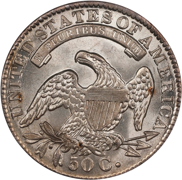 1834 50c Large Date, Large Letters, O-101 MS65 thumbnail 2