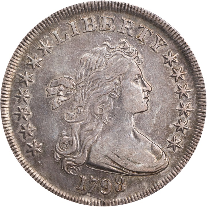 1798 $1  Large Eagle, Pointed 9, Close Date, B-31, BB-115 MS60 thumbnail 17