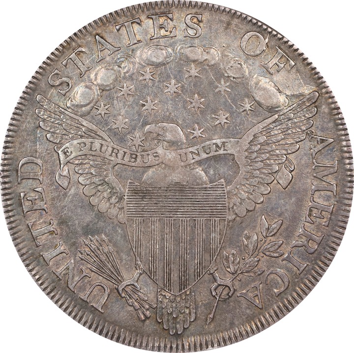 1798 $1  Large Eagle, Pointed 9, Close Date, B-31, BB-115 MS60 thumbnail 18