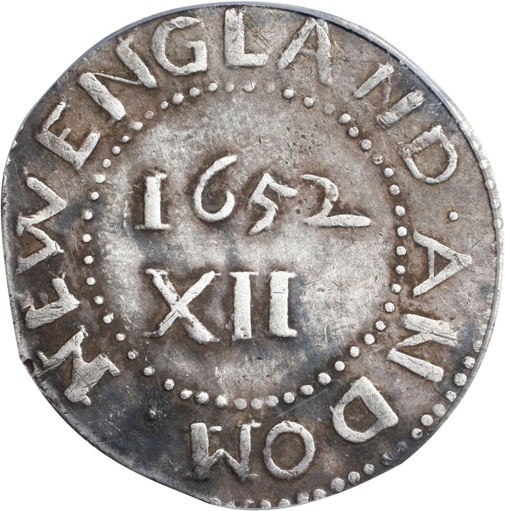 1652 Shilling Oak Tree VF30 thumbnail 2