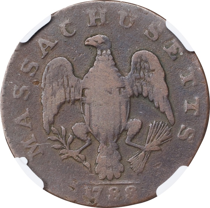1788 Cent Massachusetts, No Period MS BN F15 BN thumbnail 22