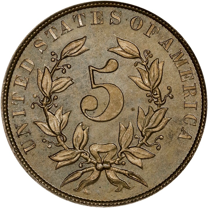 1866 P5c Nickel, J-489 PR thumbnail 7