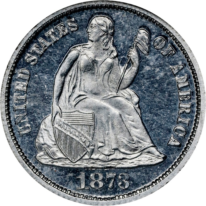 1873 P10c Aluminum, J-1269 PR thumbnail 3