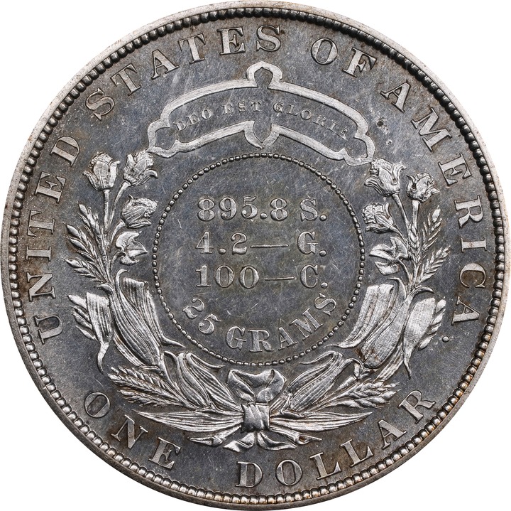 1879 P$1 Metric Dollar, Goloid, J-1617 PR thumbnail 6