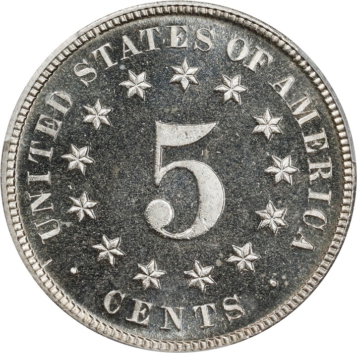 Shield Nickel 5c No Rays, 1867-1883 PR CAM [Type] PR67 CAM thumbnail 10