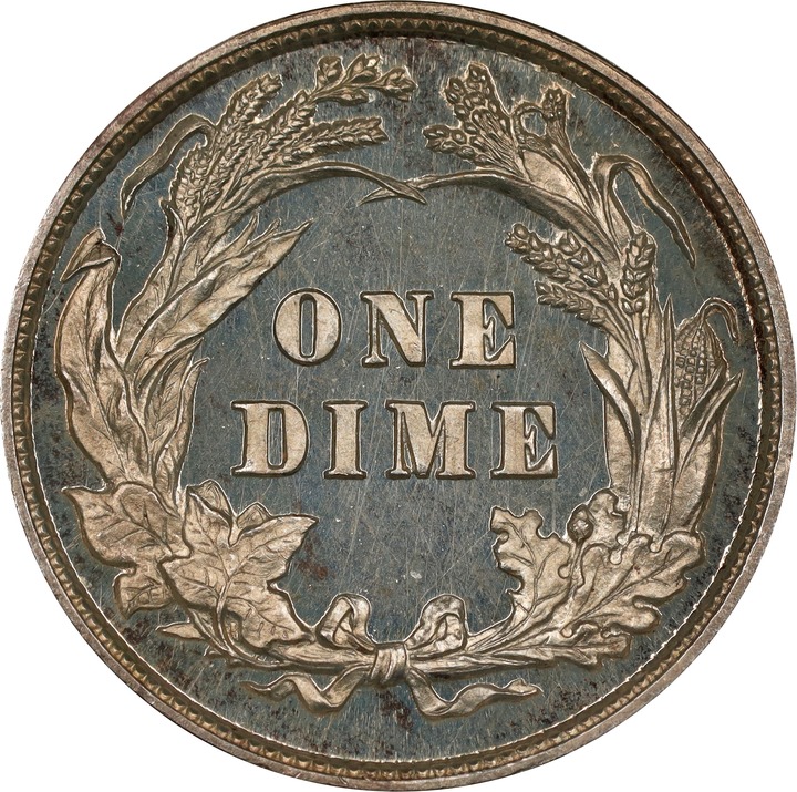 Barber Dime 10c 1892-1916 PR CAM [Type] PR65 CAM thumbnail 4