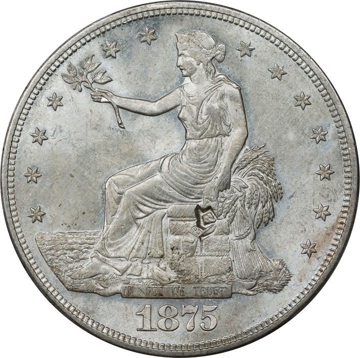 1875-S Trade$ Chopmarked F15 CAC thumbnail 7