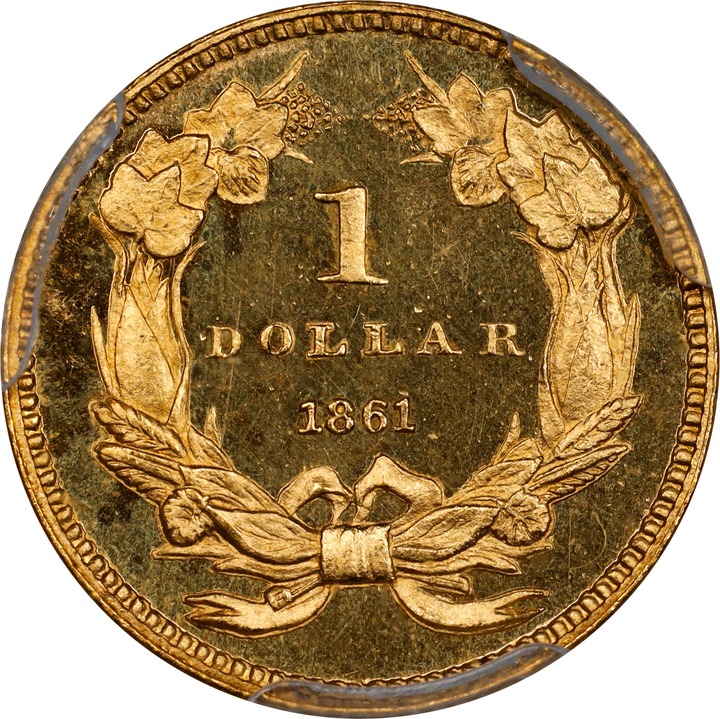 Liberty Gold Dollar G$1 Type 3, 1856-1889 PR CAM [Type] PR65 CAM thumbnail 8