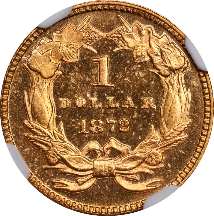 1872 G$1 PR CAM PR62 CAM thumbnail 2