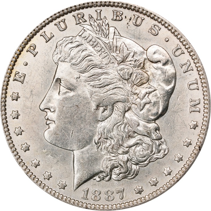 Image for 1887 $1  Donkey Tail, VAM-25A AU55