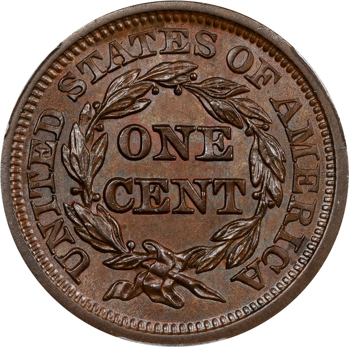 1846 1c Tall Date, N-14 MS BN thumbnail 3