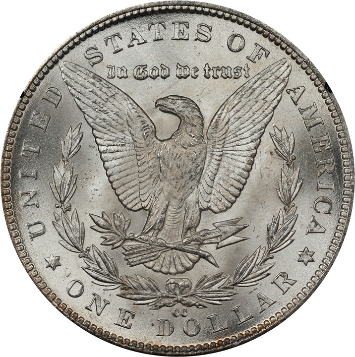 Morgan $1  Carson City Mint, GSA Hoard Hard package [Type] MS67 CAC thumbnail 2