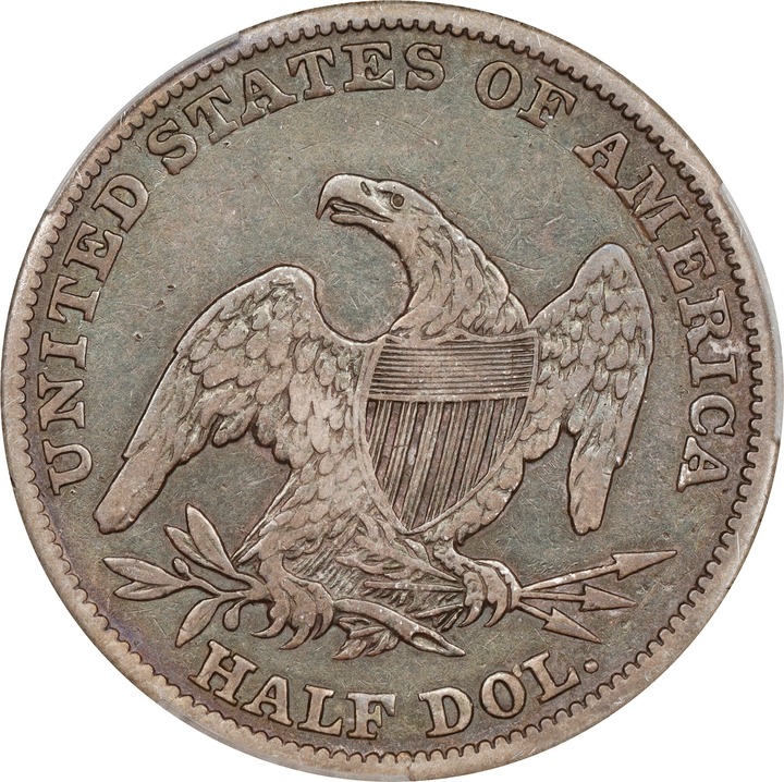 1839-O 50c Reeded Edge, GR-5 XF45 thumbnail 3