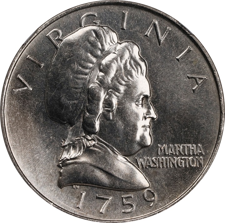 "1759" (1965) P50c Martha Washington, Cupronickel-Copper, J-2132 MS thumbnail 2