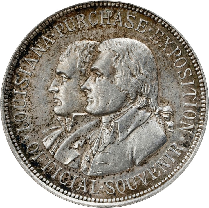 1904 SC$1 LA Purchase Expo, Official, Silver, HK-299 MS65 thumbnail 18