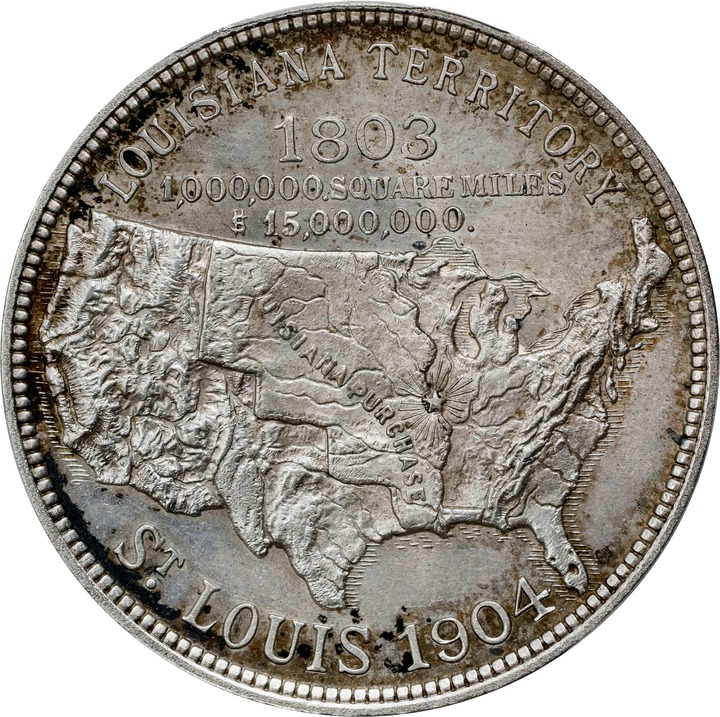 1904 SC$1 LA Purchase Expo, Official, Silver, HK-299 MS65 thumbnail 19