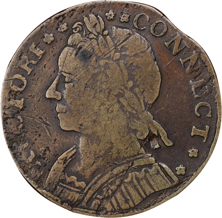 1787 Copper Connecticut, Mailed Bust Left, CONNECT, INDE MS BN G4 BN thumbnail 21