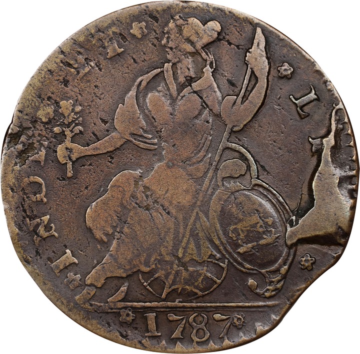 1787 Copper Connecticut, Mailed Bust Left, CONNECT, INDE MS BN G4 BN thumbnail 22