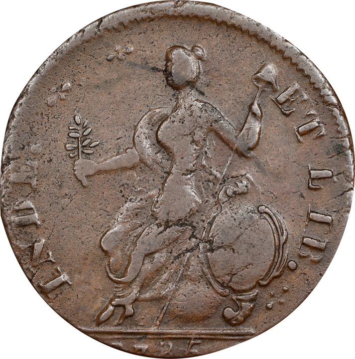 1785 Copper Connecticut, Bust Right MS BN XF40 BN thumbnail 4