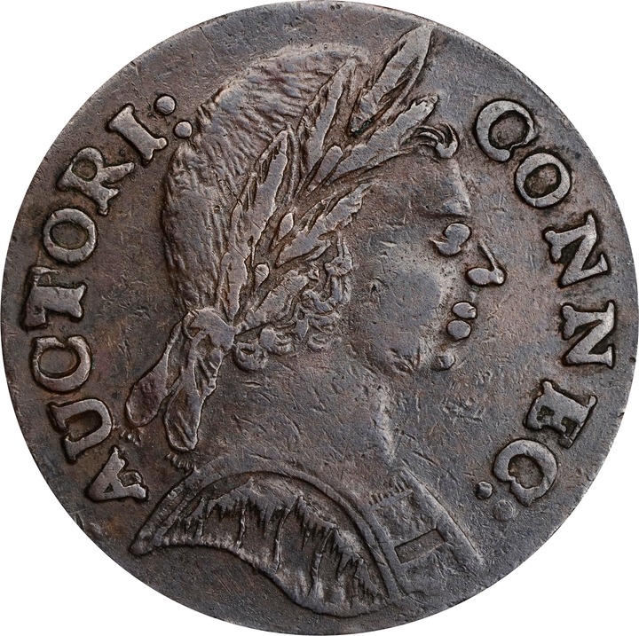 Image for 1785 Copper Connecticut, Bust Right MS BN XF45 BN