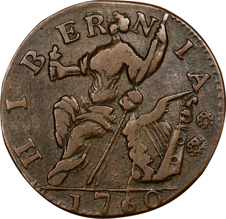 1760 1/2 P Voce Populi, P Below Bust MS BN thumbnail 6