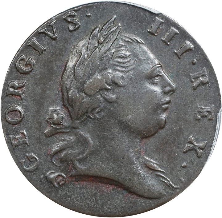 Image for 1773 1/2 P Virginia, Period After GEORGIVS MS BN XF45 BN
