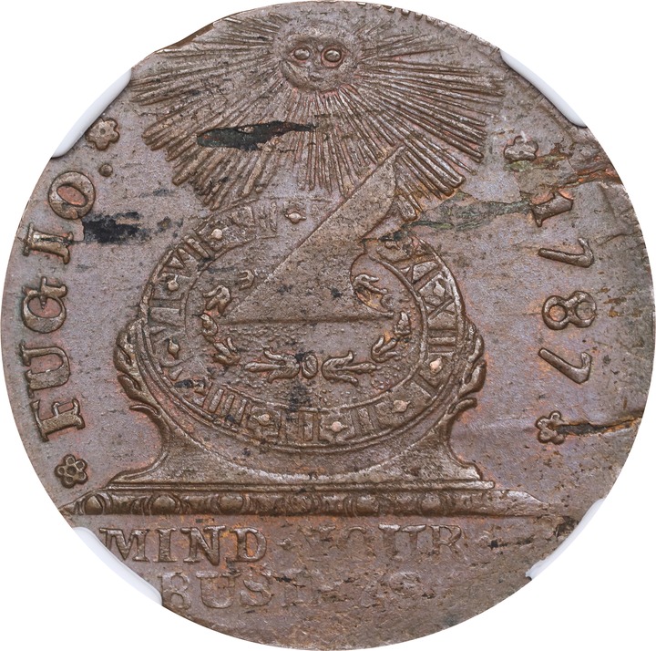 1787 Fugio 1c MS BN [Type] MS60 BN thumbnail 7