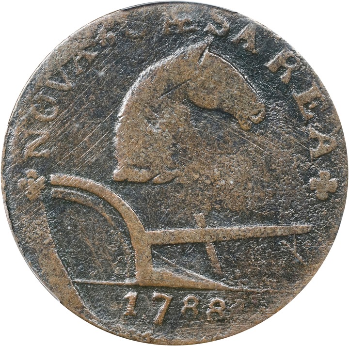 1788 Copper New Jersey, Running Fox Before Legend MS BN thumbnail 6