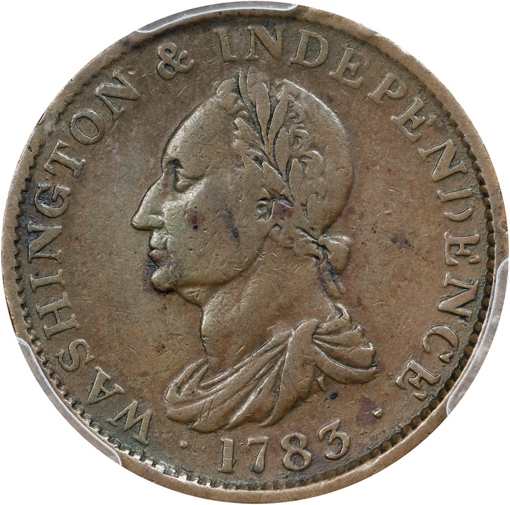 1783 Copper Washington, Draped Bust, No Buttons MS BN thumbnail 5