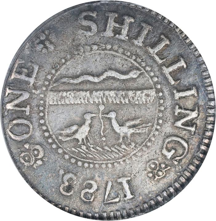 Image for 1783 Shilling Chalmers, Long Worm VF30